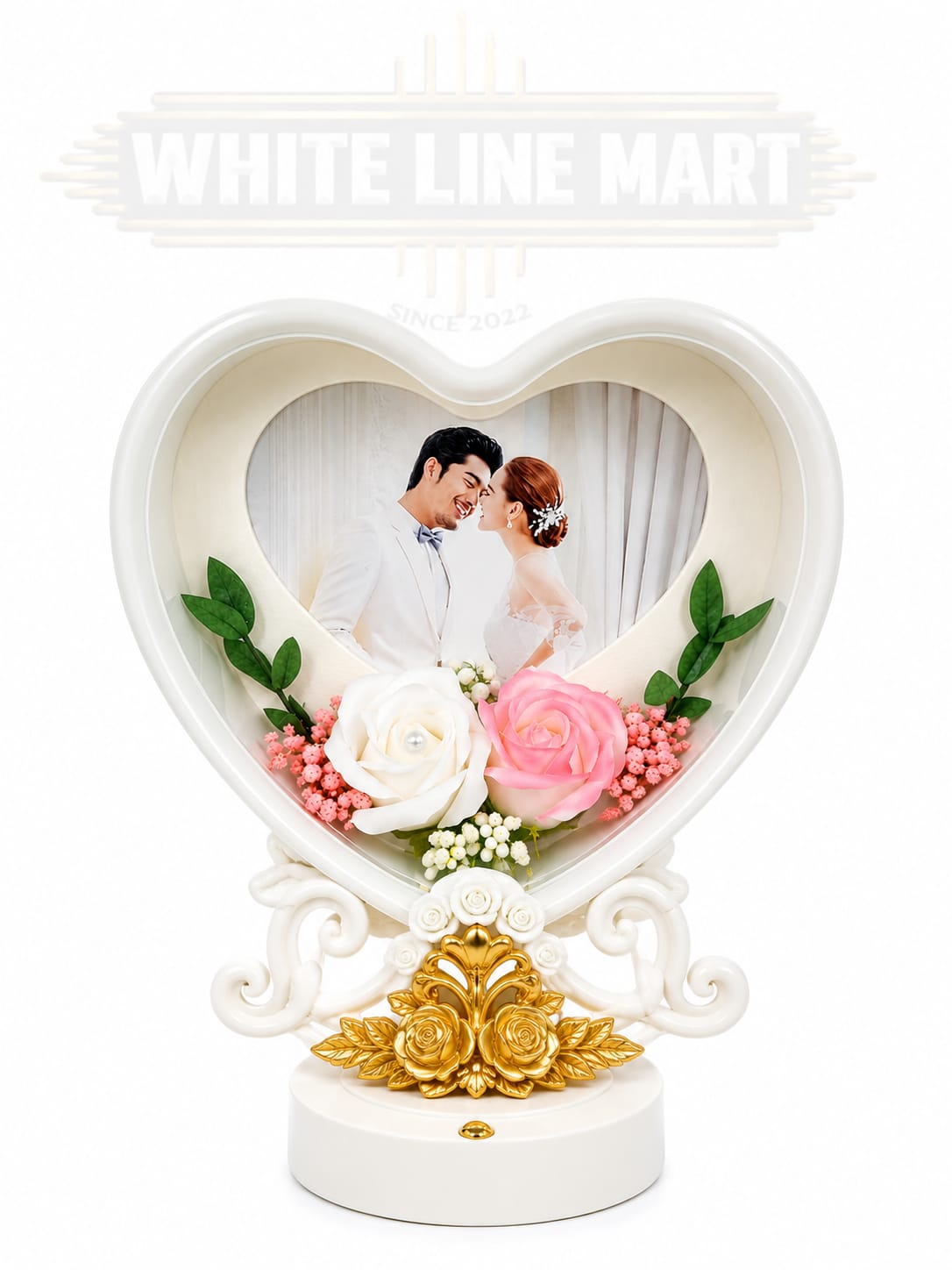 3D Glowing Sunlight Light Box Frame with LED Light | Illuminated Tabletop Decor | White Line Mart